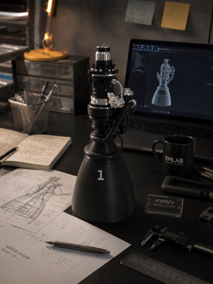 XMLAB 猛禽发动机模型展示素材